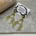Earrings - Labradorite Arches