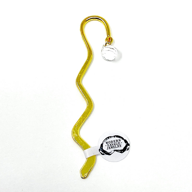 Brass + Crystal Bookmark