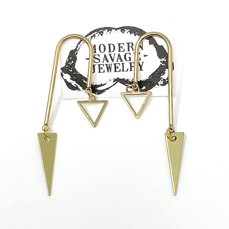 Earrings - Irregular Arch