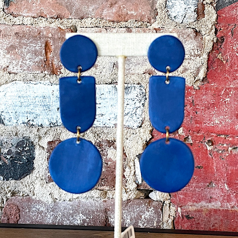 Earrings - Cobalt