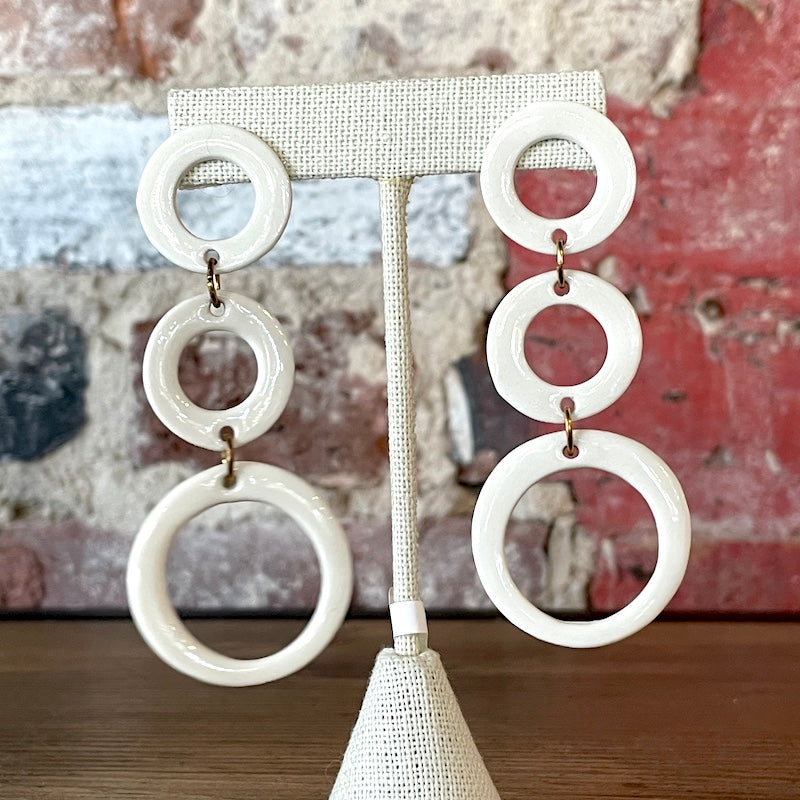 Earrings - 3 Stack Circles