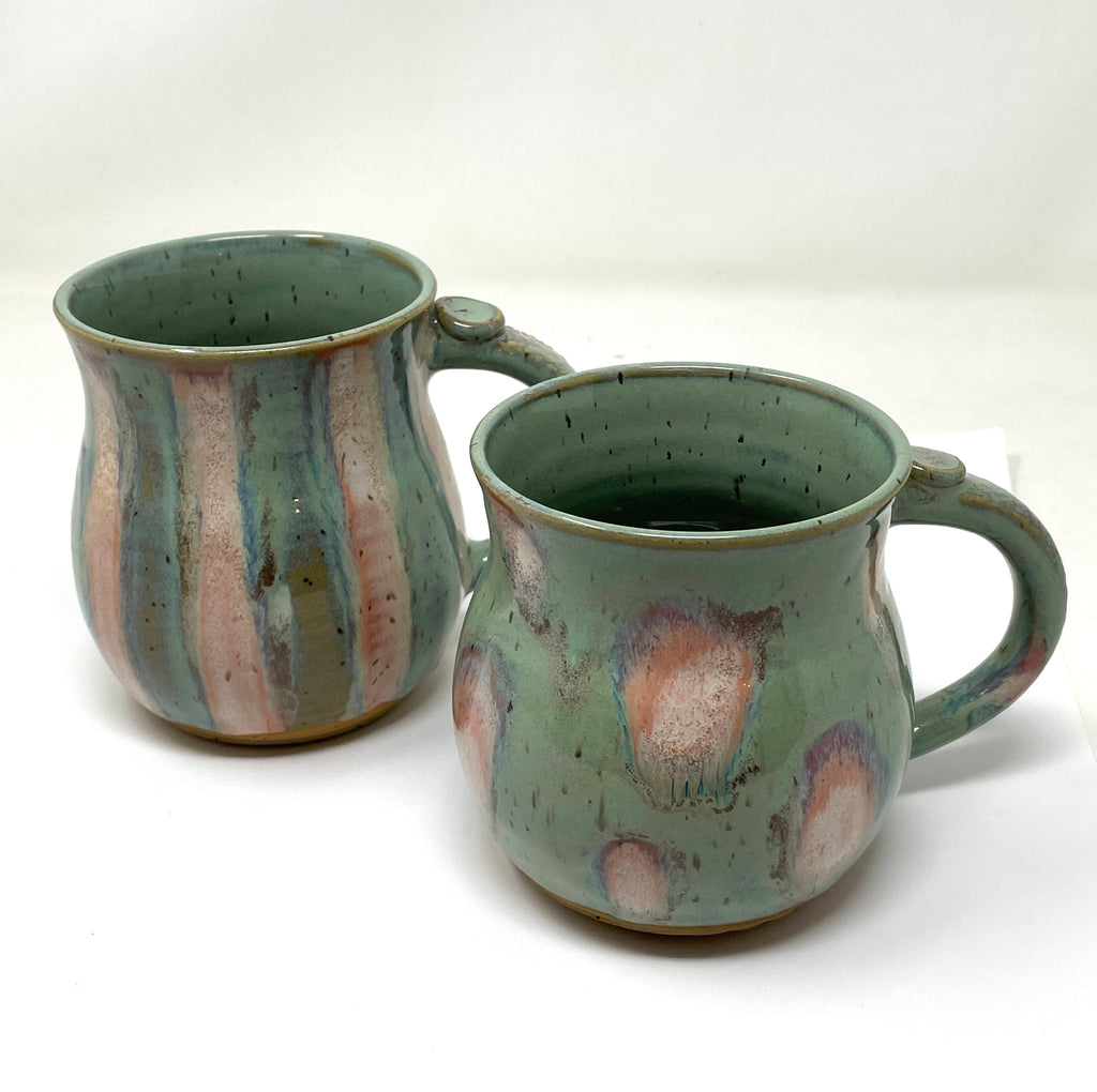 Mug - Curvy Mint + Peach