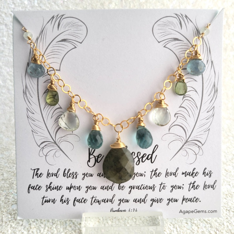 Necklace - Labradorite smiles