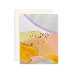 Card - Thank you (pastel)