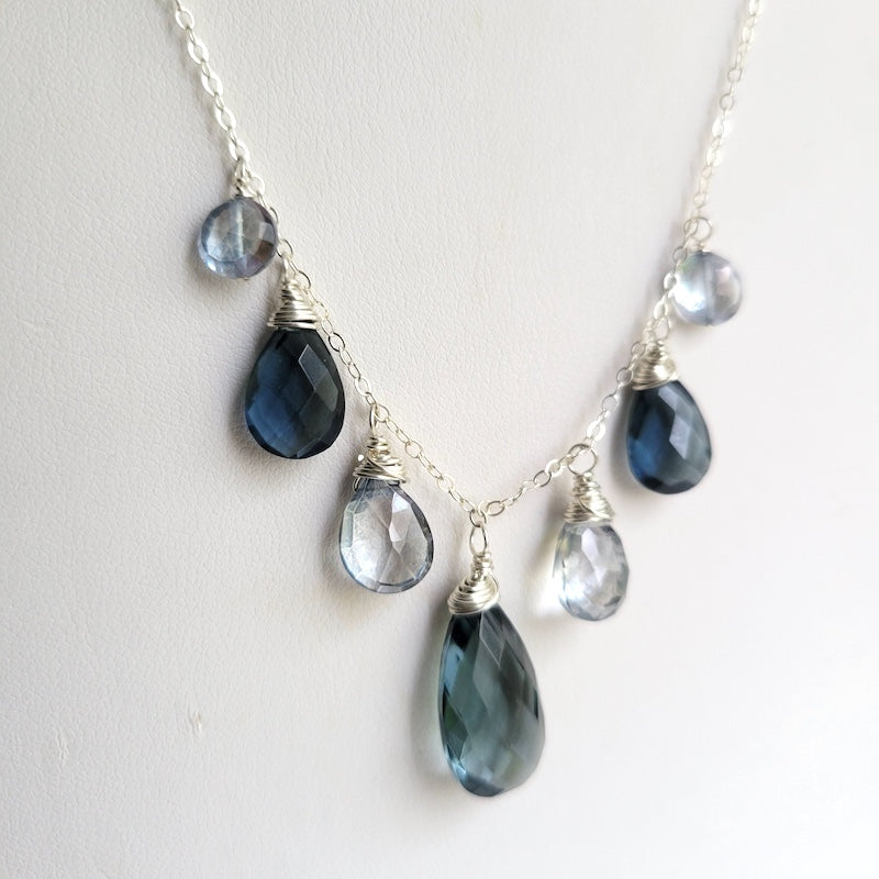 Necklace - London blue smiles
