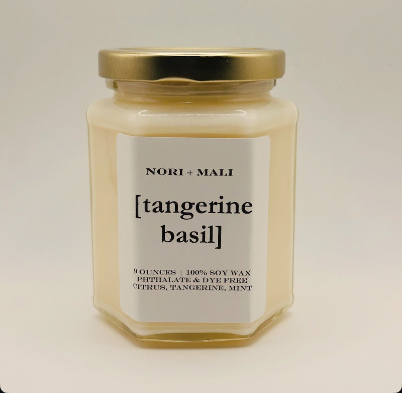 Tangerine Basil Soy Candle