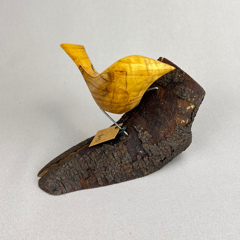 Bird - Natural Bird on Log $45