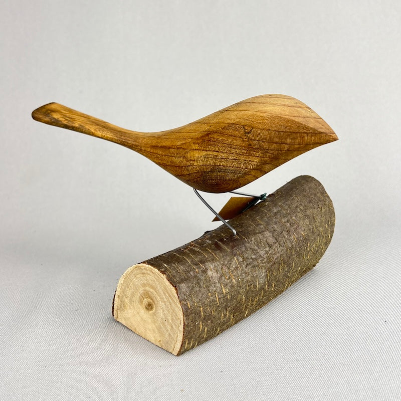 Bird - Natural Bird on Log $45