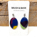 Earrings - Oval Color Mesh