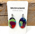 Earrings - Oval GPB Mesh