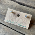 Stud Earrings - Rhinestone | Gold