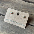 Studs - Diamond + Opal Flower