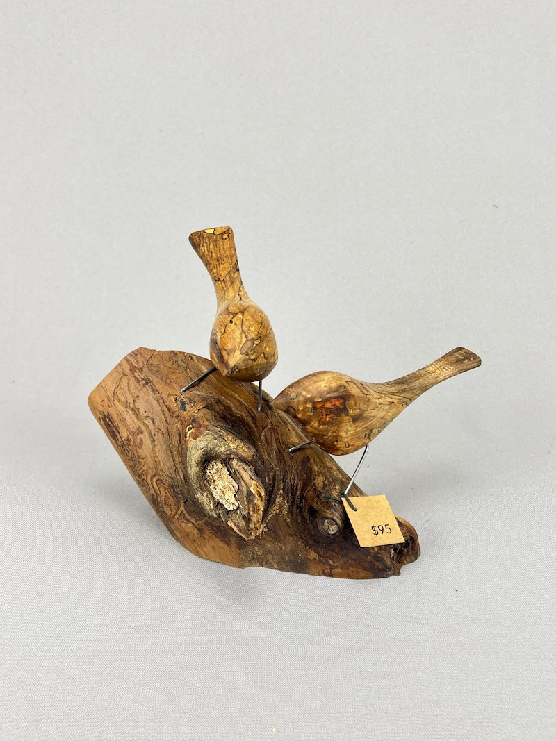 Maple Birds on log