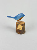 Bluebird on stump