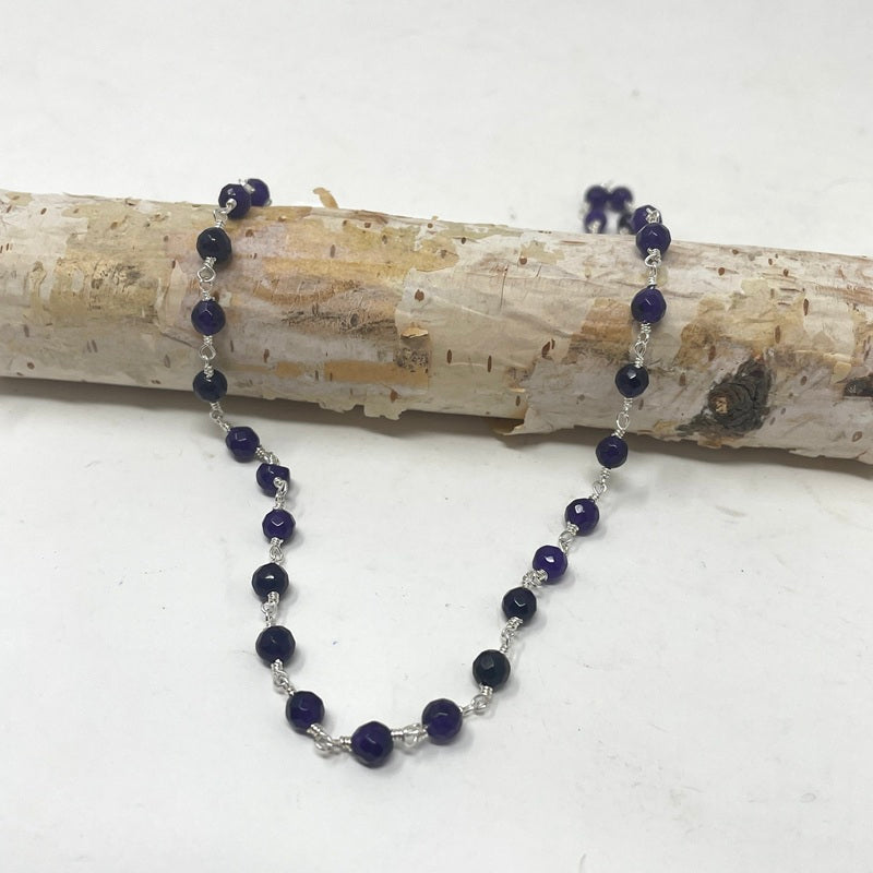 Gemstone Necklace - Silver