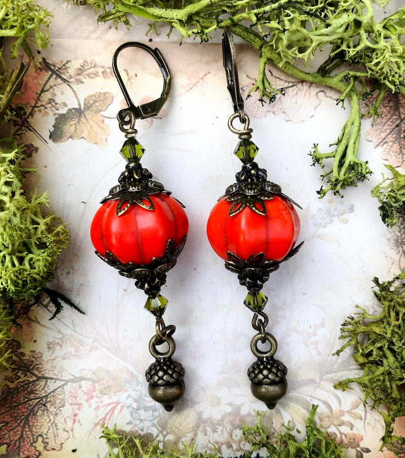 Earrings - Pumpkin Queen
