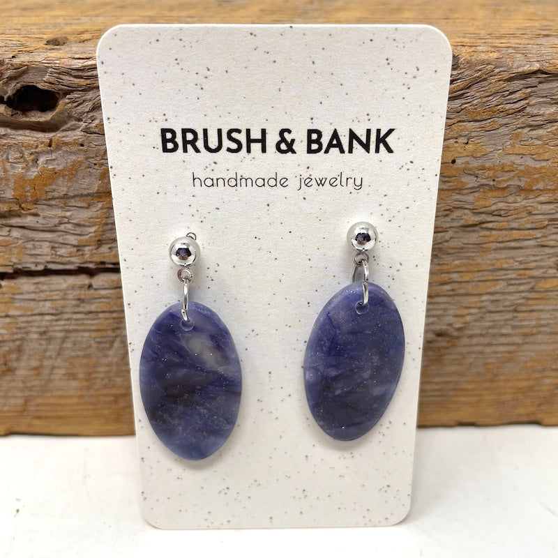 Earrings - Purple Cloud
