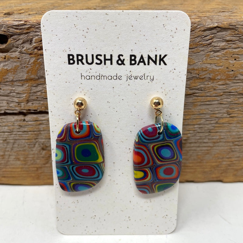 Earrings - Retro Rainbow
