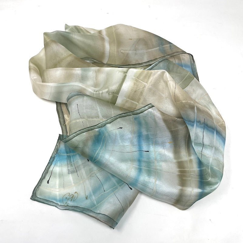 Silk Scarf - Shadow of Grass