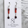 earrings - dangles sunset