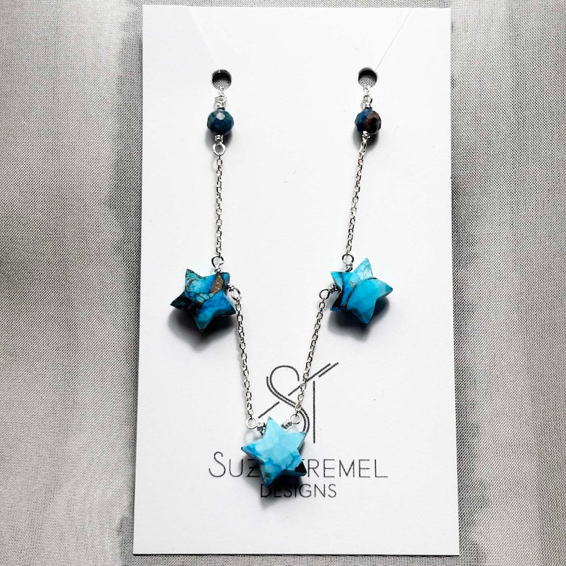 Necklace - 3 Stone | Heart or Star