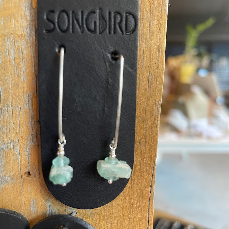 Earrings - Ancient Roman Glass Drops