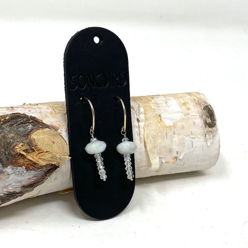 Earrings - Aquamarine Dangle