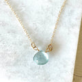 Necklace - Aquamarine Solitaire