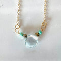 Necklace - Aquamarine Solitaire