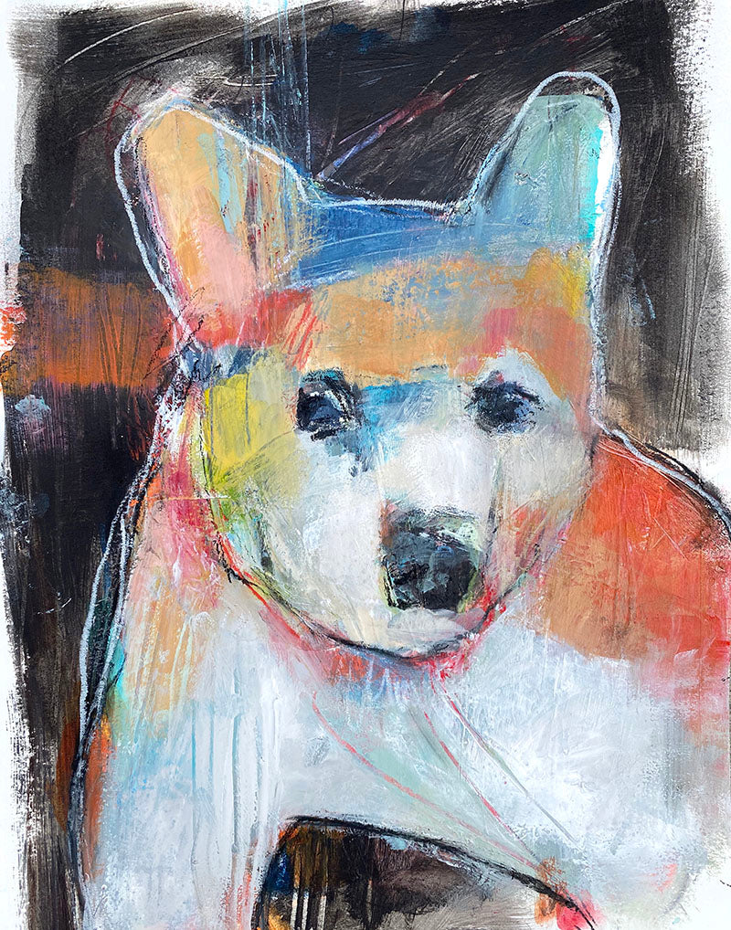 Mixed Media Black Bear