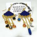 Earrings - Blue Cloud Charms