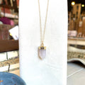 Necklace - Blue Quartz Point