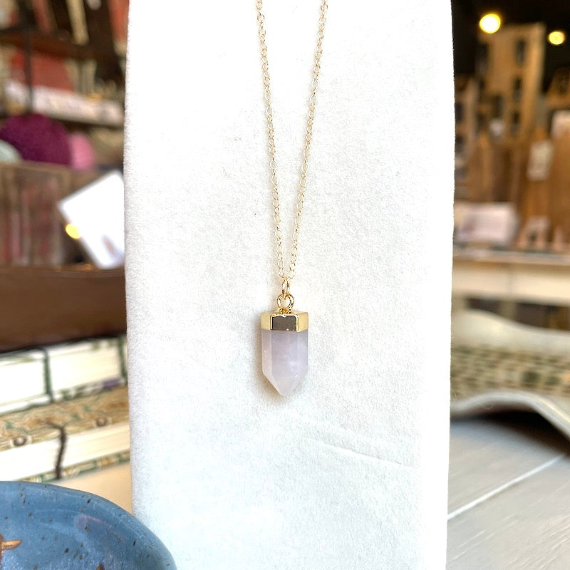 Necklace - Blue Quartz Point