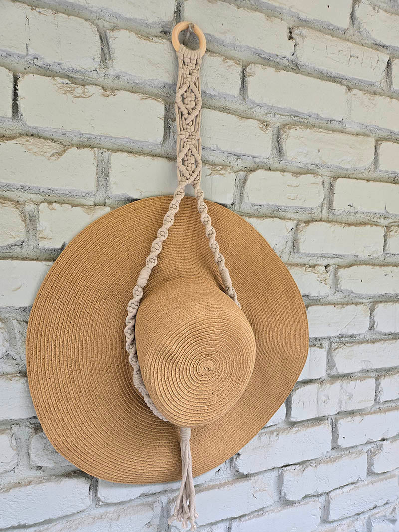 Macramé Boho Hat Hanger
