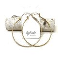Earrings - Brass Hoops Large