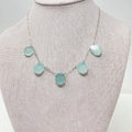 Necklace - Chalcedony Slice Collar