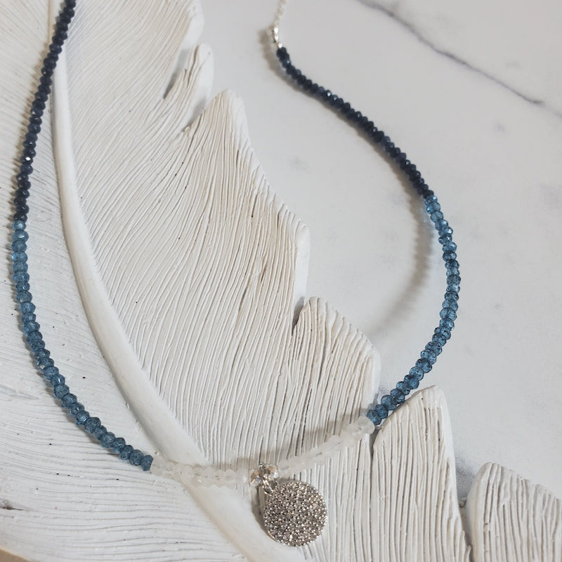Necklace - Tiny Gem Disc