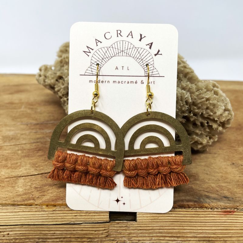 Earrings - Arches | Brass