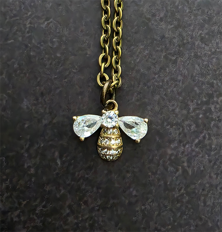 Necklace - Crystal Bee