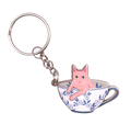 Keychain - Cup of Kittea