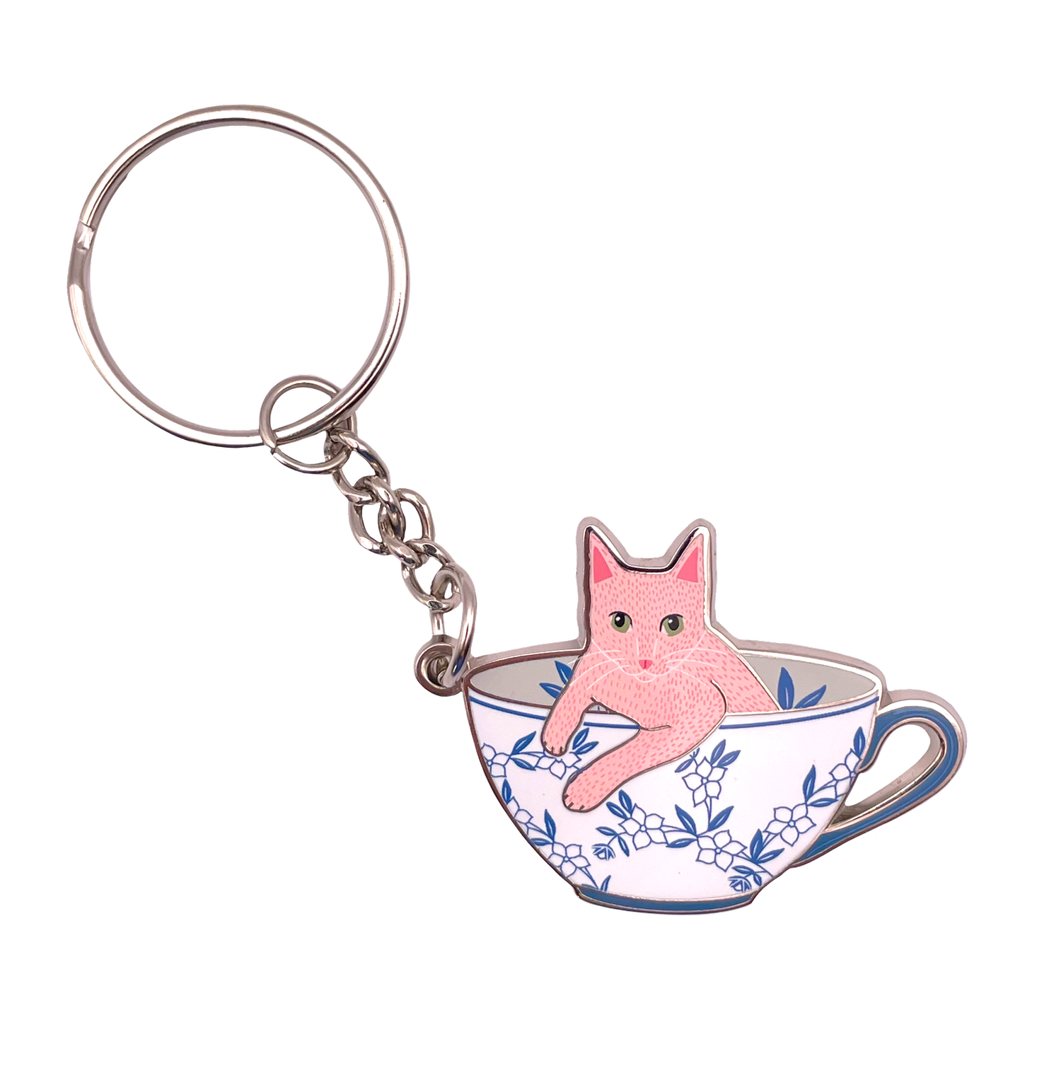 Keychain - Cup of Kittea
