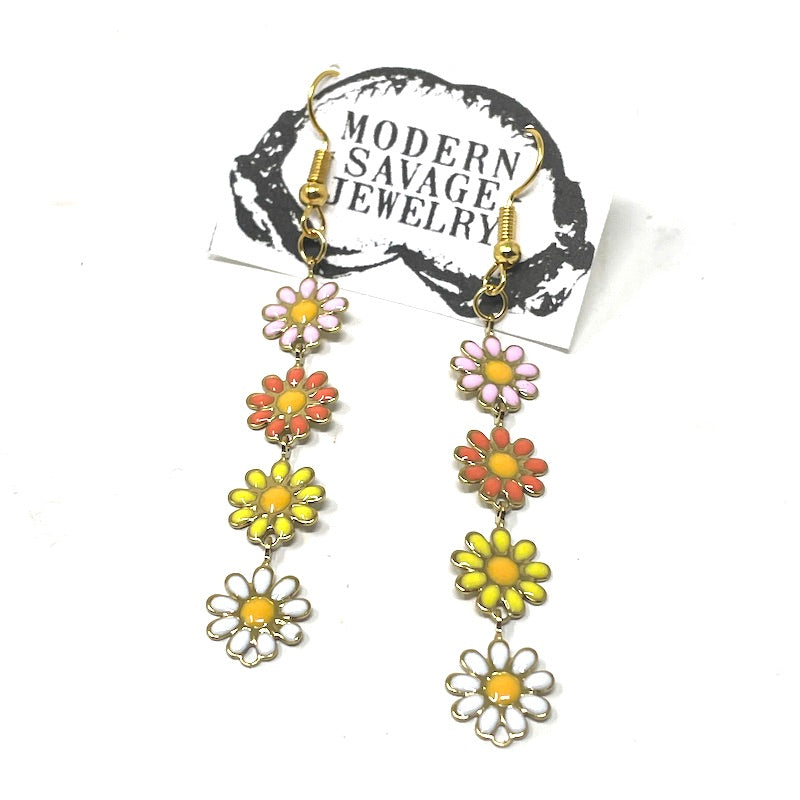 Earrings - Daisy chains