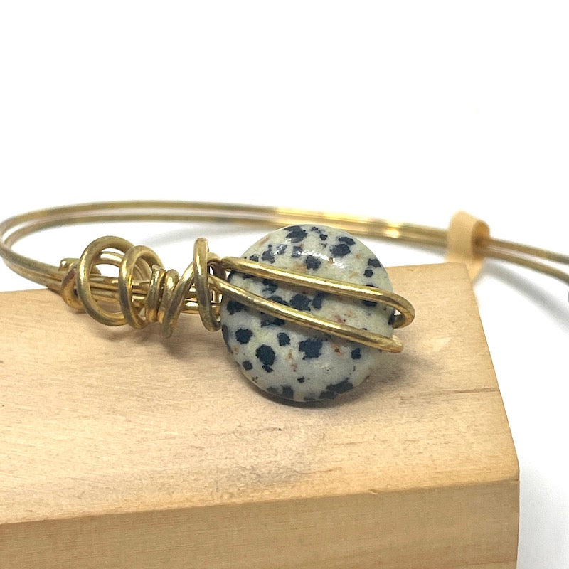 Bracelet - Wire Wrapped Open Cuff