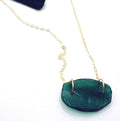 Necklace - Deep Green (Ancient Roman Glass)