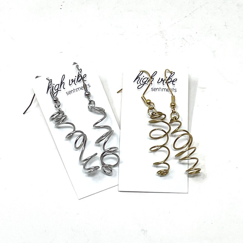 Earrings - Energy Spirals