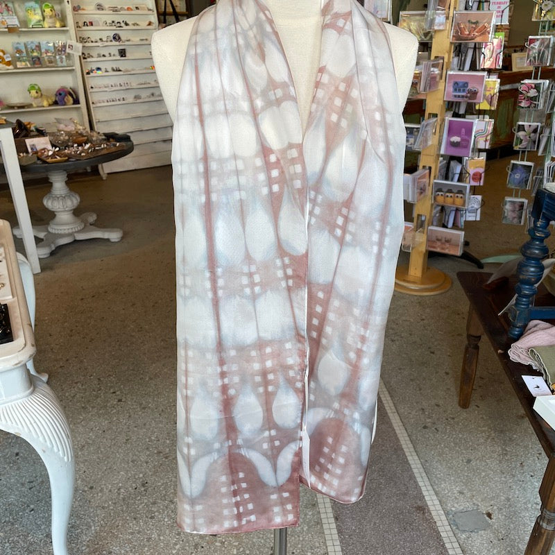 Silk Scarves - Shibori Resist
