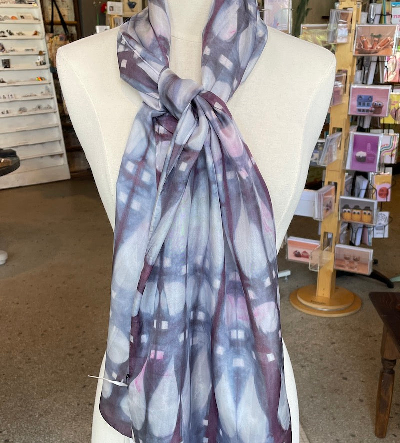 Silk Scarves - Shibori Resist