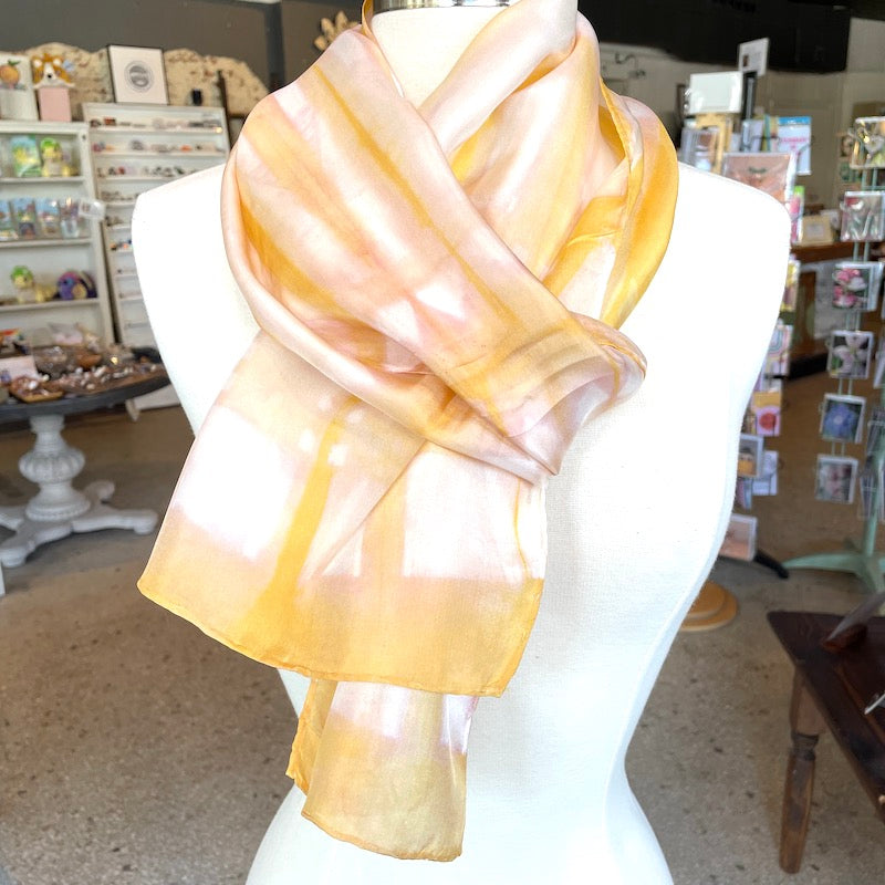 Silk Scarves - Shibori Resist