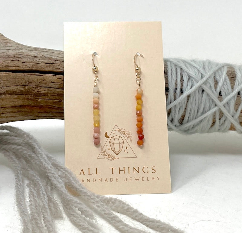 Earrings - Mexican Fire Opal
