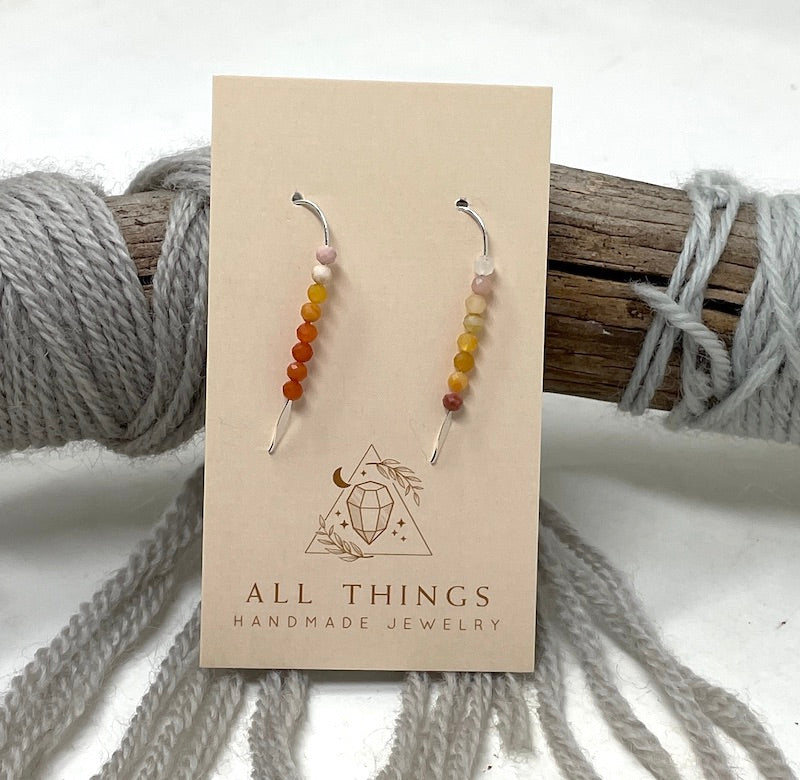 Earrings - Mexican Fire Opal